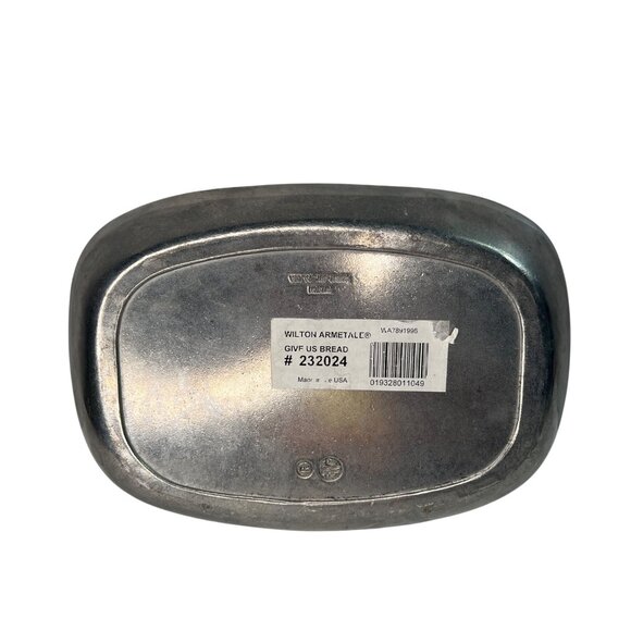 Wilton Armetale Biblical Scripture Pewter Tray Rectangular Metal Dish #232024 - Picture 4 of 9